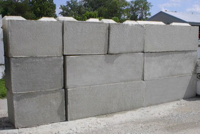 precast concrete blocks retaining wall